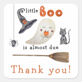 Kleiner Geist - Baby Dusche danke Quadratischer Aufkleber