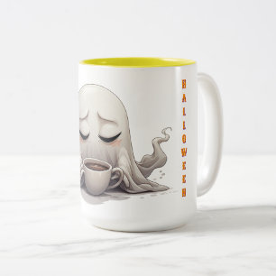 Kleiner Geist mit warmer Kaffee-Gemütlichkeit Herb Zweifarbige Tasse