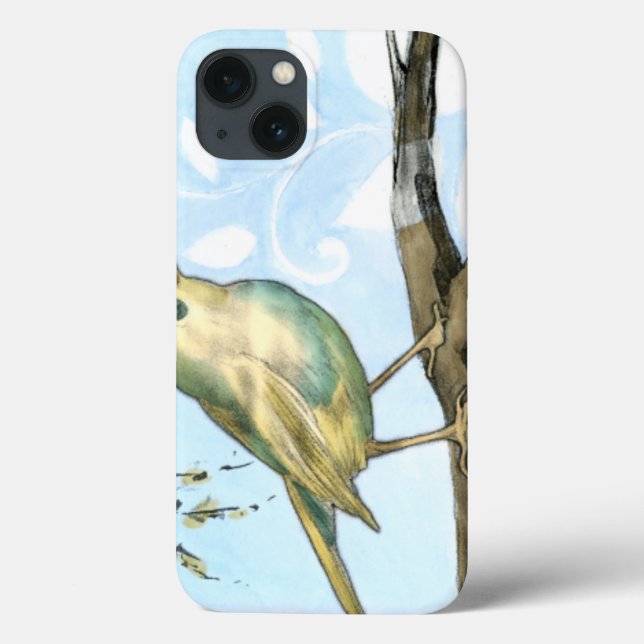Kleiner Gelbbvogel auf einem Zweig nach oben Case-Mate iPhone Hülle (Rückseite)