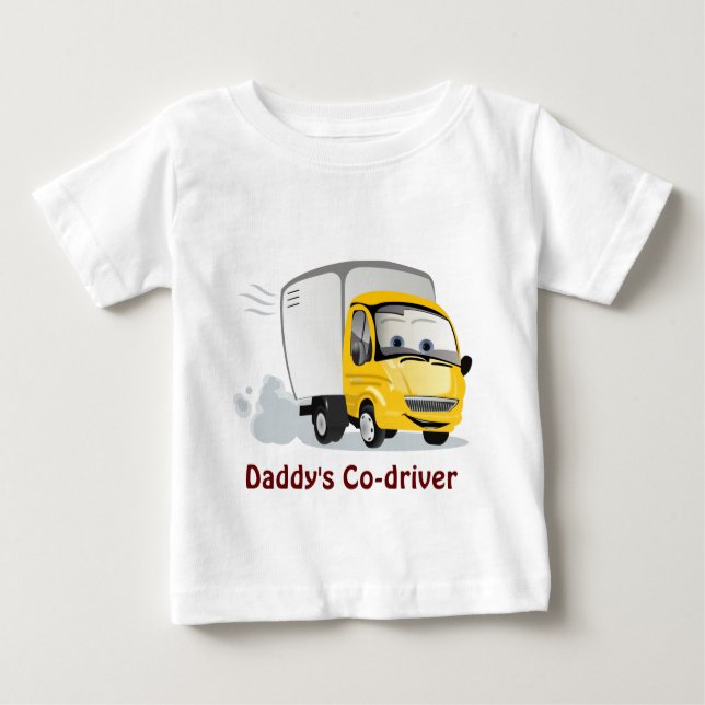 Kleiner Gelber Cartoon LKW für Kinder! Baby T-shirt (Vorderseite)