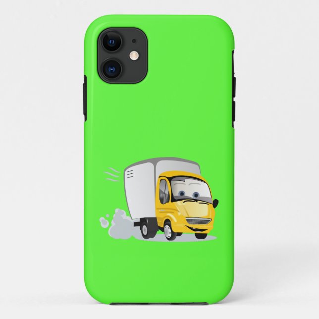 Kleiner Gelber Cartoon LKW für Kinder! Case-Mate iPhone Hülle (Rückseite)