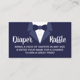 Kleiner Gentleman Diaper Raffle Ticket, Tuxedo Visitenkarte