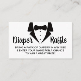 Kleiner Gentleman Diaper Raffle Ticket, Tuxedo Visitenkarte