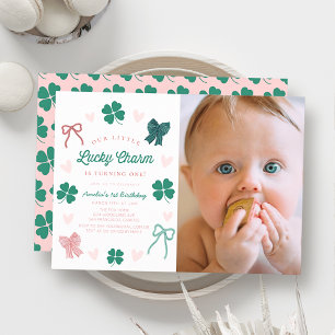 Kleiner Glücksbringer-Bogen Shamrock Foto 1. Gebur Einladung