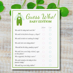 Kleiner Glückspilz Shamrock Baby Rate mal, wer Bab Flyer