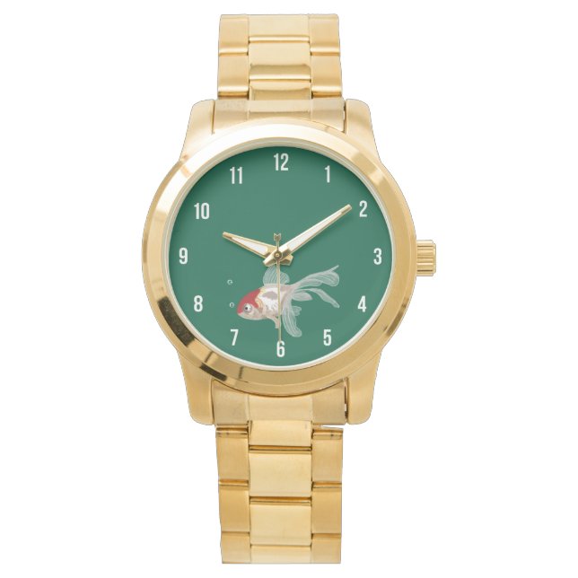 Kleiner Goldfisch - Armbanduhr (Vorderseite)