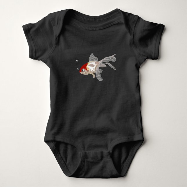 Kleiner Goldfisch -  Baby Strampler (Vorderseite)