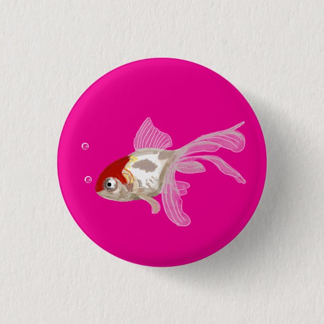 Kleiner Goldfisch -  Button (Vorderseite)