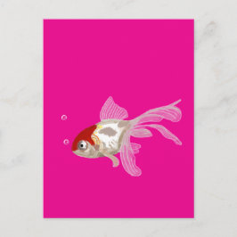 Kleiner Goldfisch -  Postkarte
