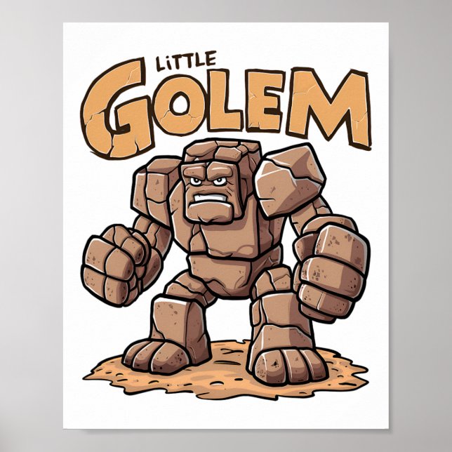 Kleiner Golem Ck Zur Schule Kid Golem  Poster (Vorne)