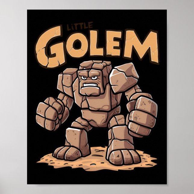 Kleiner Golem Zurück zur Schule Kinder Golem  Poster (Vorne)