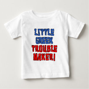 Kleiner griechischer Trouble Maker Baby T-shirt