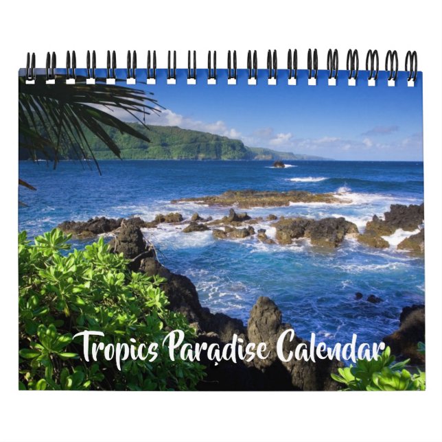 Kleiner Größe Tropenparadies-Kalender Kalender (Titelbild)