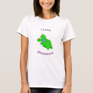 kleiner grüner Dinosaurier (i-Liebedinosaurier) T-Shirt