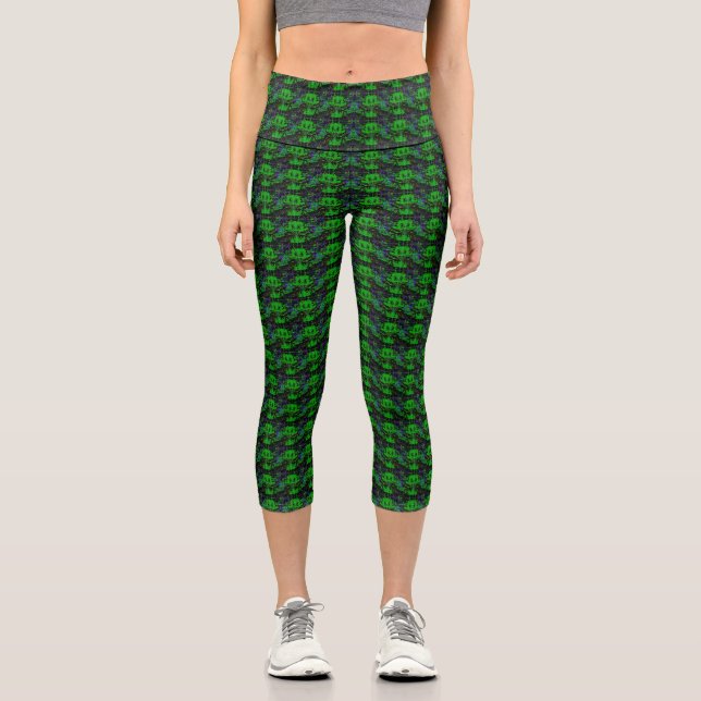 Kleiner grüner Teufel Capri Leggings (Vorderseite)