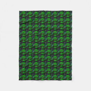 Kleiner grüner Teufel Fleecedecke