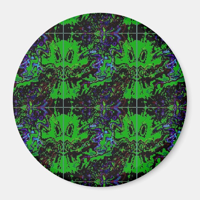 Kleiner grüner Teufel Magnet (Vorne)