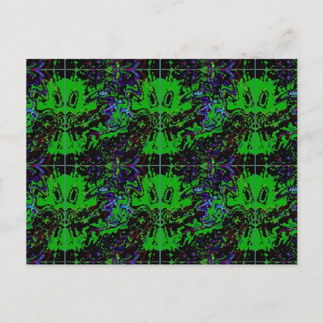 Kleiner grüner Teufel Postkarte (Vorderseite)