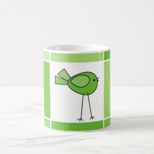 kleiner grüner Vogel Tasse