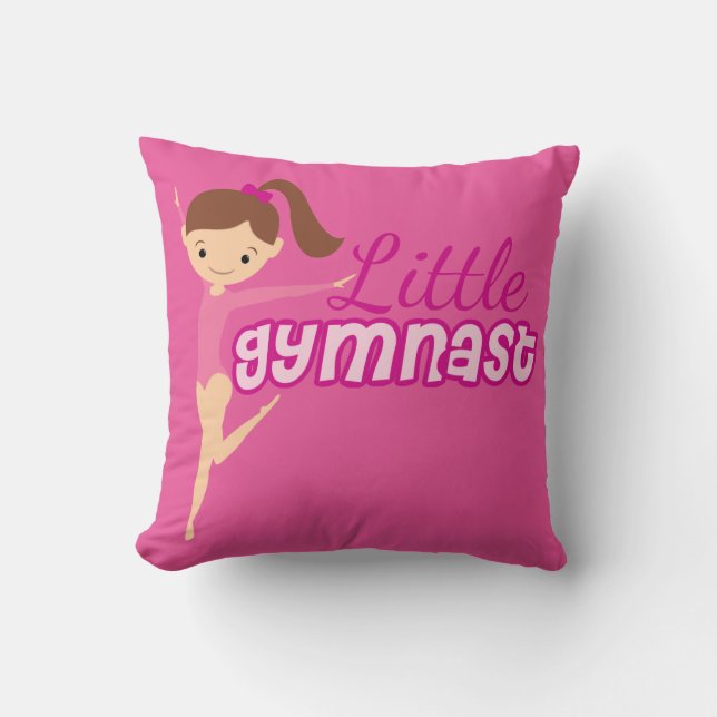 Kleiner Gymnast (pink) Kissen (Vorderseite)