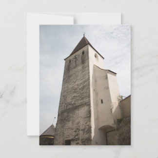 KLEINER HAAGER SCHLOSSTURM UNTER BLAUEM HIMMEL POSTKARTE