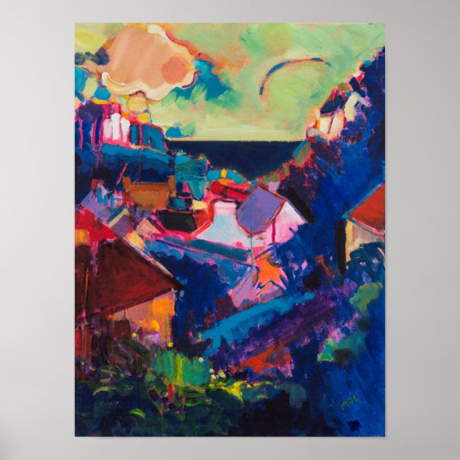 Kleiner Hafen Poster (Vorne)