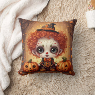 kleiner Halloween Clown 1 Kissen