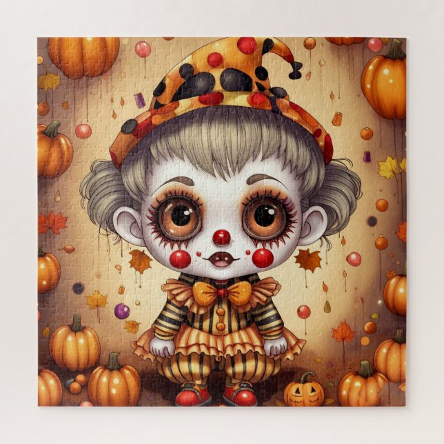 kleiner Halloween Clown 2 Puzzle (Vertikal)