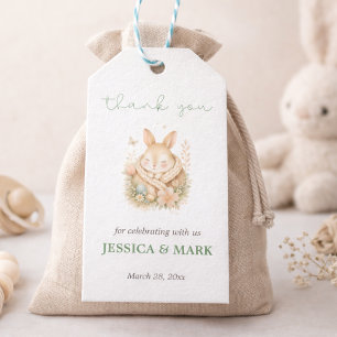 Kleiner Hase Baby Shower Danke Geschenkanhänger