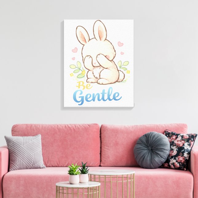 kleiner Hase Leinwanddruck (Insitu (Wohnzimmer))