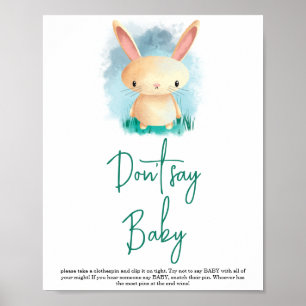 Kleiner Hase - Sag nicht Baby Poster