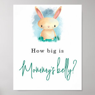 Kleiner Hase - Wie groß ist Mamas Bauch Poster