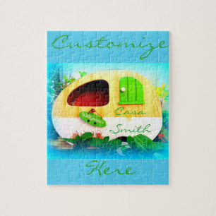 kleiner Haus-Sinti und Romawohnwagen Puzzle