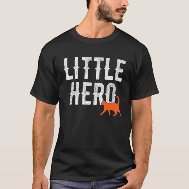 Kleiner Held süßes Tier Katze T-Shirt (Vorderseite)