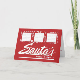 Kleiner Helfer 3 Foto Weihnachtskarte des Weihnach Feiertagskarte