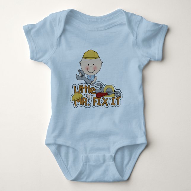 Kleiner Herr Fix It - Schlüssel-T-Shirts und Baby Strampler (Vorderseite)