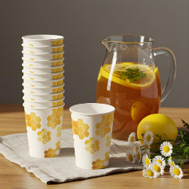 Kleiner Honig auf dem Weg Bee Baby Dusche Monogram Pappbecher