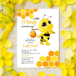 Kleiner Honig ist auf dem Weg niedliche Bienenbaby Einladung