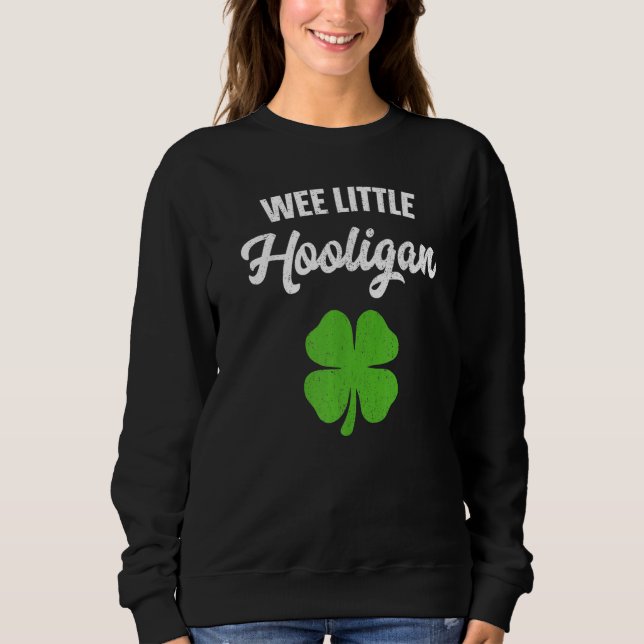 Kleiner Hooligan Jungen St. Patrick's Day Sweatshirt (Vorderseite)