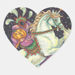 KLEINER HORSEWOMAN, HALLOWEEN UNICORN STICKERS