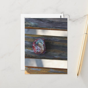 Kleiner Hörstein Auf der Bank versteckt Postkarte