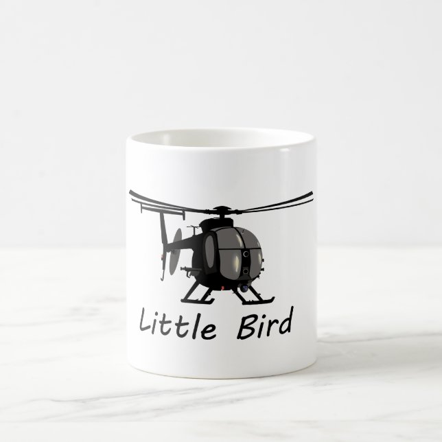 Kleiner Hubschrauber des Vogel-MH-6 Kaffeetasse (Mittel)