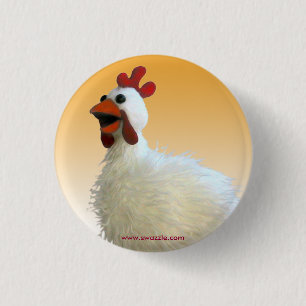 Kleiner Huhn-Knopf Button