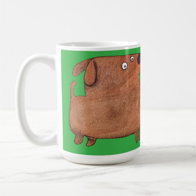 Kleiner Hund Kaffeetasse (Links)