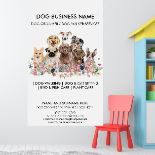 Kleiner Hund Treffpunkt Service Poster