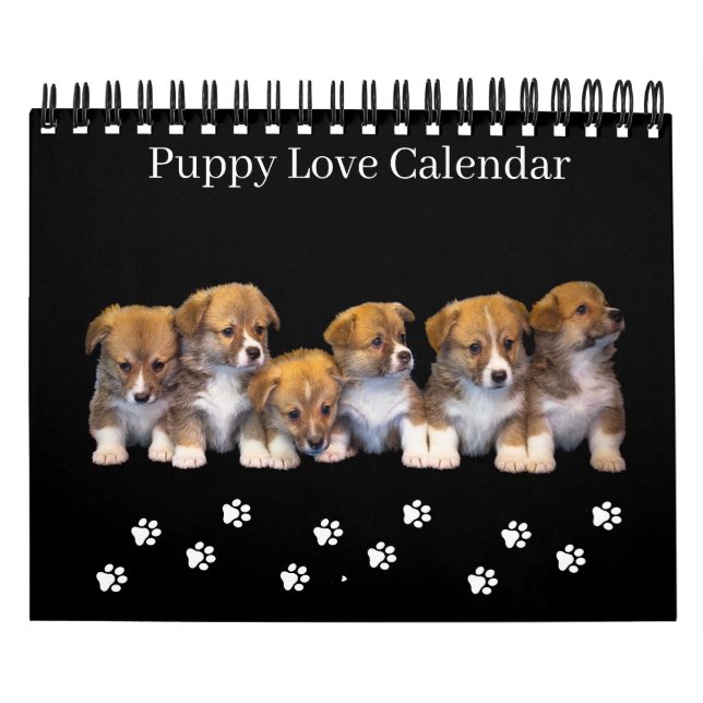 Kleiner Hunde-Liebender Kalender (Titelbild)