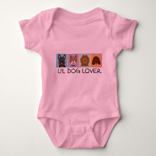 Kleiner Hundeliebhaber-T-Shirts und Geschenke Baby Strampler