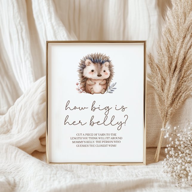Kleiner Igel, großer Bauch - Babyshower-Spiel Poster (Von Creator hochgeladen)