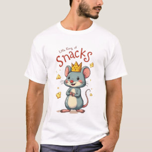Kleiner Imbiss - Funny Cartoon Mouse Cheese T-Shirt