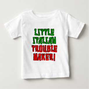 Kleiner italienischer Trouble Maker Baby T-shirt